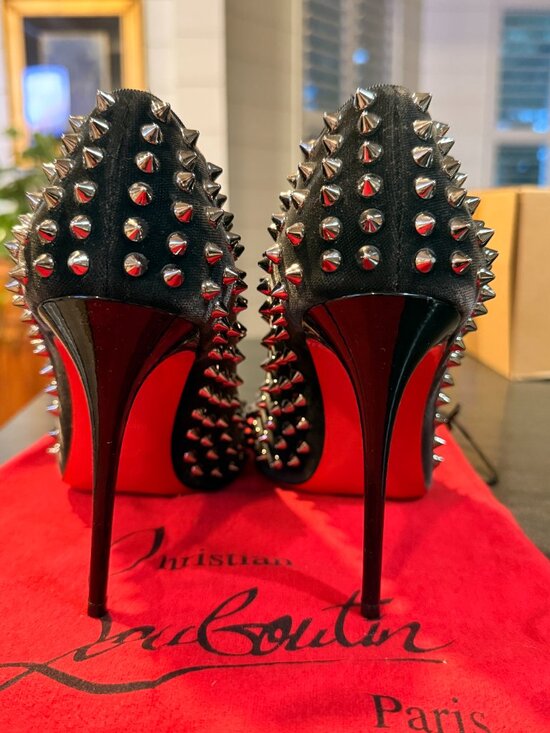Christian Louboutin Shoes - 0229 Christian Louboutin Pigalle Spikes Heels **HOT